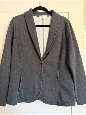 Port Authority Dark Gray Fleece Blazer